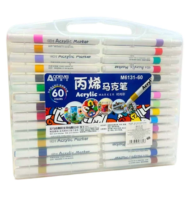 Bút Màu Acrylic Marker Aodemei M6131 loại 60 màu