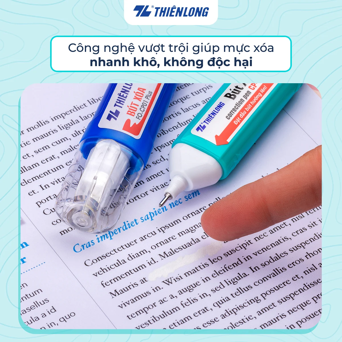 Bút xóa nước Thiên Long CP-02 ( 1 hộp 10 cây) - Ảnh 5